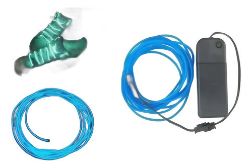 Cable Neon Kit Completo 5m Autos Y Motos Luz Decoración Pila 0