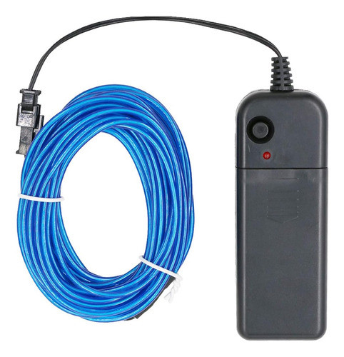 Cable Neon Kit Completo 5m Autos Y Motos Luz Decoración Pila 0