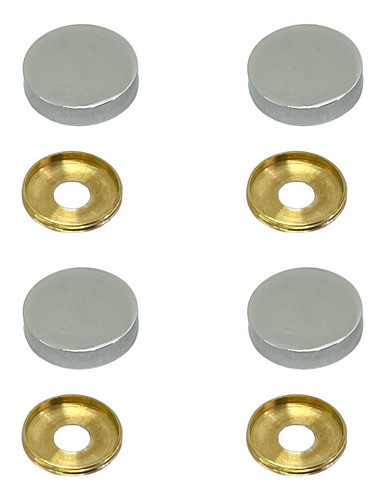 Embellecedor Tapa Tornillo Oculto 22 Mm Bronce Platil X4 0
