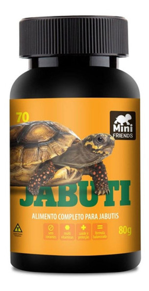 Mini Friends - Alimento Premium Para Jabuti -  80 G 0