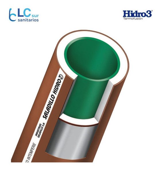 Caño Hidro3 1/2 X 6 Mt Verde Agua Caliente Saladillo 1