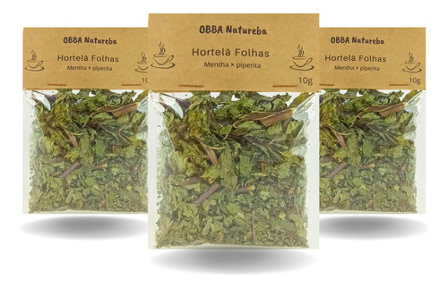 Kit3 Pacotes Hortelã Flocos Desidratado Para Chá - 100% Puro 0