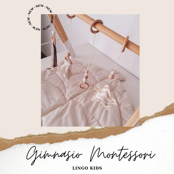 Gimnasio De Bebes  Montessori Waldorf Nordico Madera Juego 1