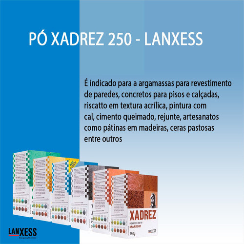 Pigmento Em Pó Xadrez 250g Tinta Kit C/ 6 Cores 1