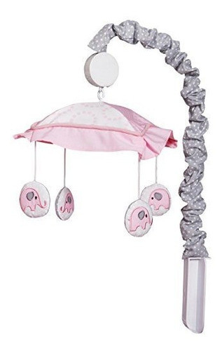 Geenny Optimababy Rosa Gris Elefante Movil Musical 0