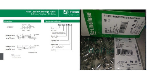 Fusible Lento 2a 250v Sloblo 20 X 5mm 0218010.hxp 0