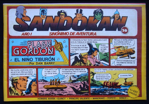 Antigua Revista Sandokán.  Año 1, Nro. 26. 1983. 39268 0