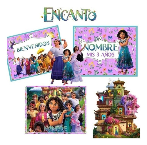 Kit Imprimible Encanto Disney Deco Y Candy 100% Editable 0