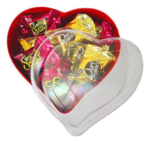 Presente Dia Das Mães Caixa Coração + 10 Bombons Promoção 0