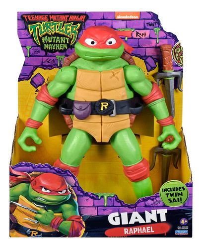 Tortuga Ninja Giant Rafael 30 Centimetros 0