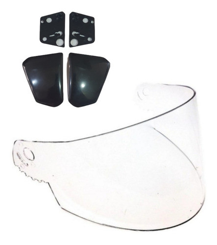 Viseira Transparente Capacete Peels Mach 5 + Reparo Lateral 0