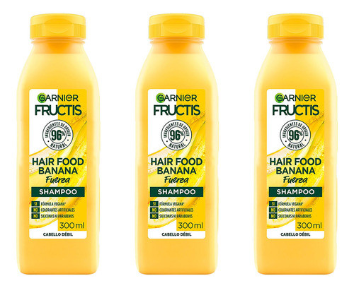 Pack Shampoo Garnier Hair Food Banana 300 Ml 0
