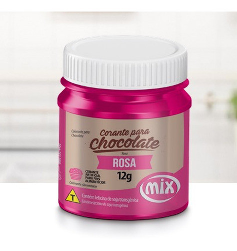 Colorante Para Chocolate Mix 12 Gr. Color Rosado Repostería 0