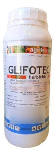 Herbicida Mata Yuyos Glifosato 1 Lt - Veredas, Baldíos,etc.. 1