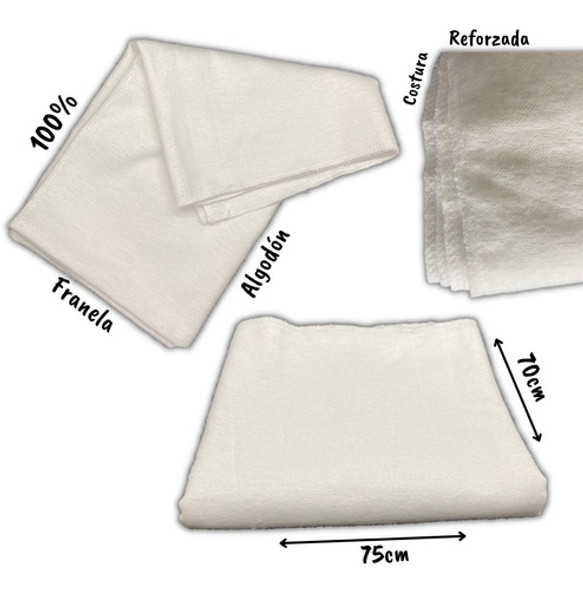 Pañal Plano 100% Algodon Planito Reutilizable Y Lavable 1