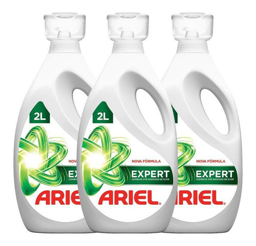 Kit Com 3 Sabão Líquido Ariel Expert 2l 0