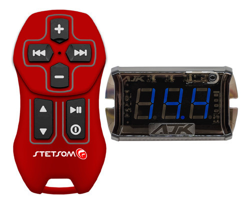 Controle Longa Distancia Sx Vermelho + Voltimetro Remote 0