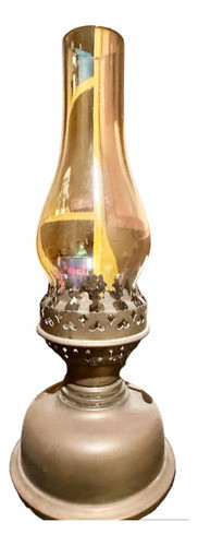 Farol De Bronce Antiguo De Queroseno Excelente!! Cash 49 1