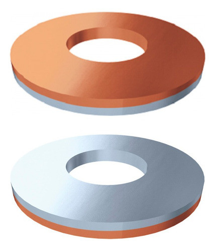 Arandela Bimetalica De Aluminio Y Cobre 1/2  Metal-ce 1