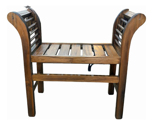 Banco Romano / Pie De Cama - 80cm De Ancho - Álamo Plateado 0