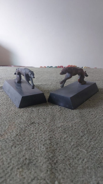 Serre Livre Formato Cão Em Bronze 1