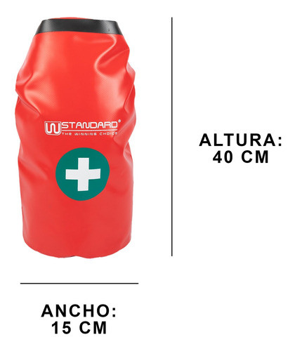 Kit Botiquin Estanco Rojo + Bidon Amarillo 25l 1