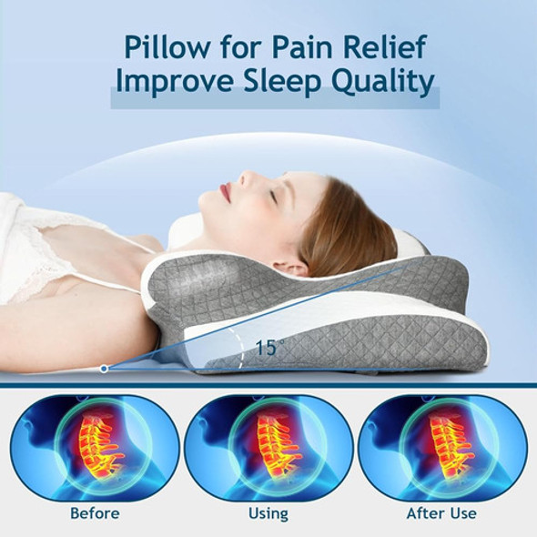 Almohada Para El Cuello Hoind, Almohada Cervical Para Alivia 1 Almohada Para El Cuello Hoind, Almohada Cervical Para Alivia 1