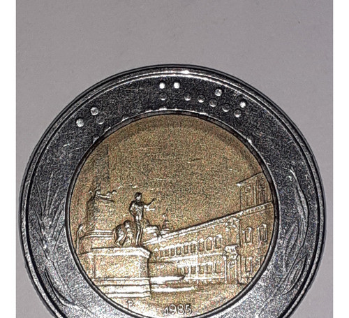 Moneda Italiana De 500 Lire Del 1985 - Imantada 0
