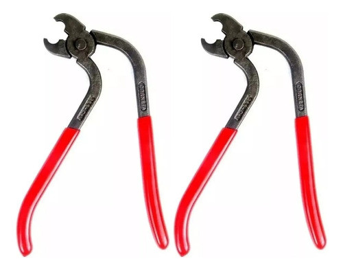 2 Alicates Grampo U Tapeceiro Estofador Concertina Corneta 0