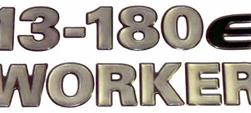 Emblema Lateral Prata 13180e Worker Vw 13180e Volkswagen 0