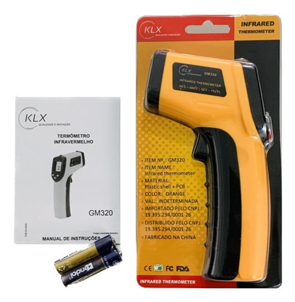 Termometro Laser Digital Industrial Temperatura -50 A 380°c 1