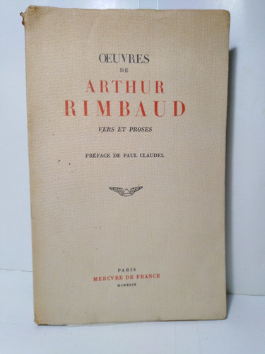 Oeuvres Vers Et Proses - Arthur Rimbaud 0