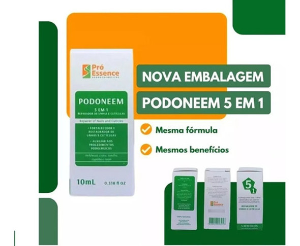 Podoneem 5 Em 1 : Unhas, Cutículas - Reparador Com Melaleuc 1