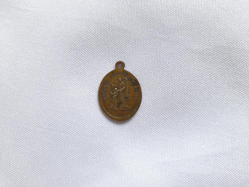 Antigua Medalla Francesa Angel De La Guarda. Ange Gardien 1