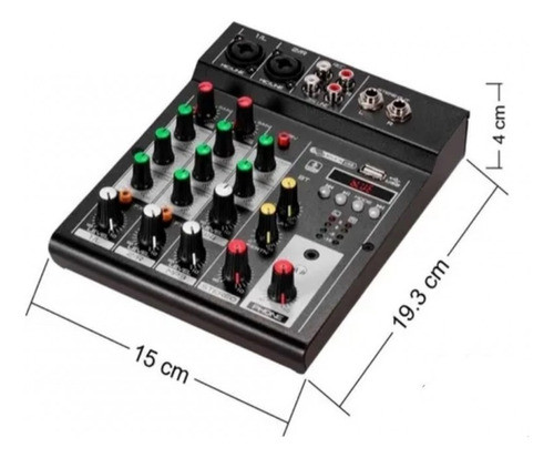 Mixer Ross M4u Profesional Equalizador Dj Usb Bluetooth 41 C 1
