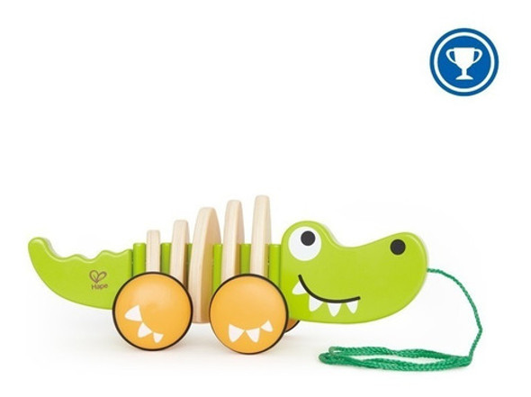 Juego Didactico Juguete De Arrastre Cocodrilo Hape 1-3 Años 0