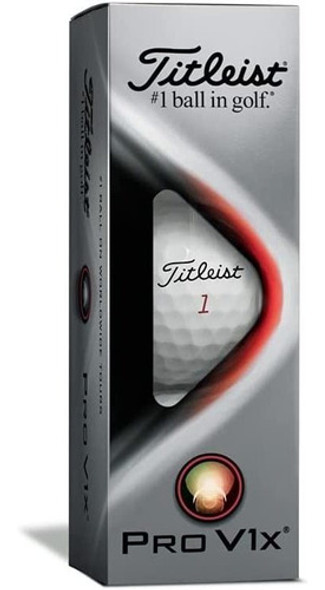 Titleist 2021 Pro V1x 3ball Sleeve - White 0 Titleist 2021 Pro V1x 3ball Sleeve - White 0