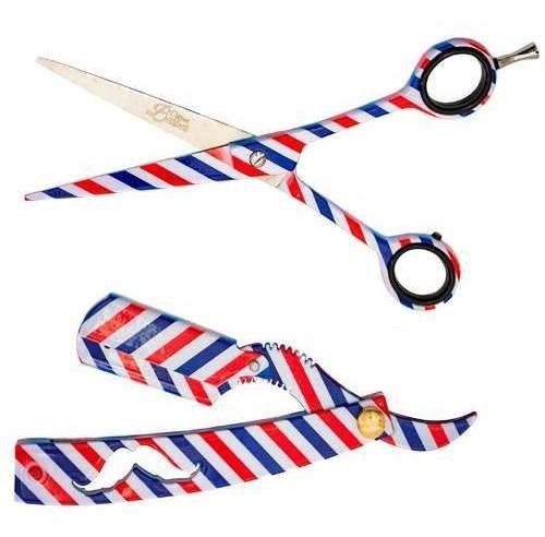 Kit Official Barber Tijera Filo Navaja 7 + Navajin Local 1