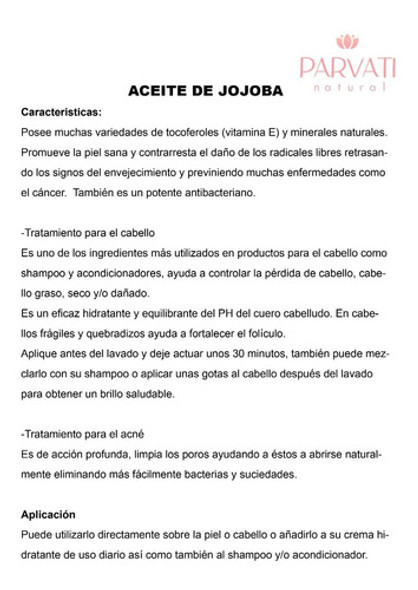 Aceite De Jojoba Puro 250ml 1 Aceite De Jojoba Puro 250ml 1