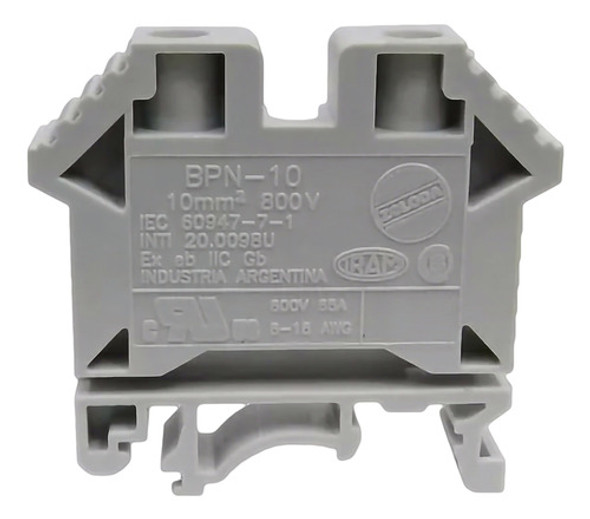 Borne De Paso Bpn Para Cable 10mm 57a 800v Bpn-10 Zoloda X5 1