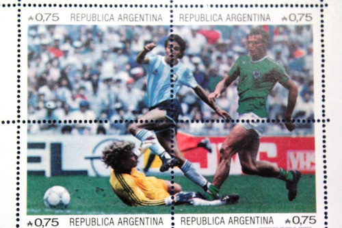 Argentina 2 Bloques Campeon Copa Mundial Futbol Mexico 1986 1