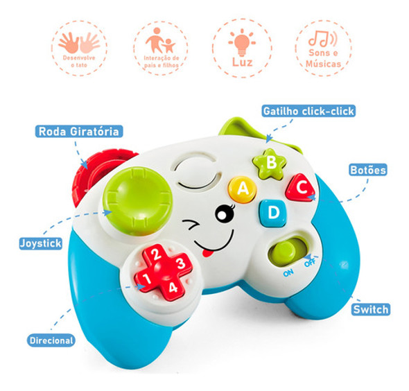 Controle Infantil Educativo Pedagógico Divertido Sensorial 1
