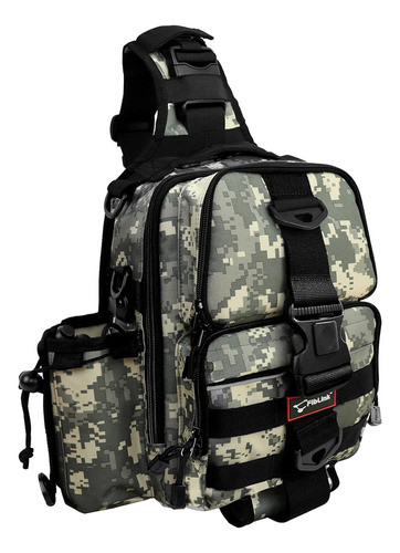Mochila De Pesca Impermeable Con Soporte Para Caña-camuflaje 0