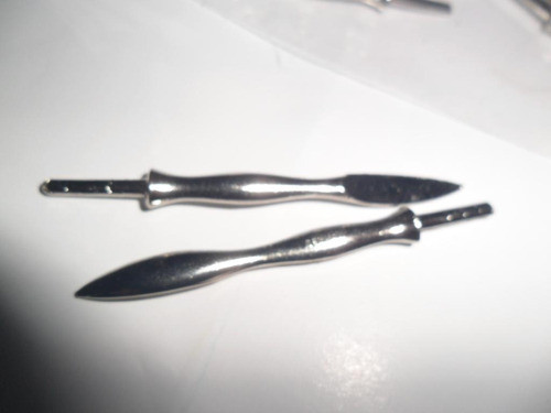 Pinza Uña Uñas Plateado Cucharita Espiga Lanza Pedicuria 1