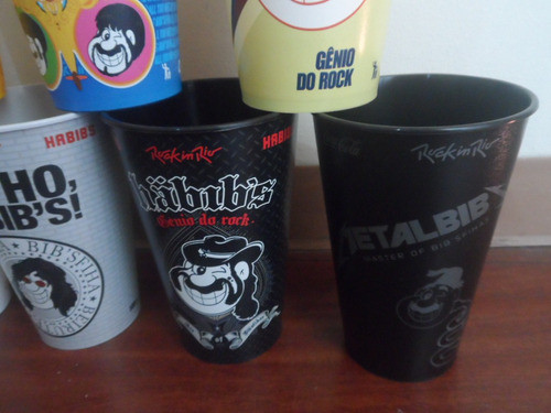 Coleção Copos Rock In Rio Habibs 7 Copos 1