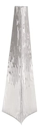 Deco 79 90899 Jarrón De Acero Inoxidable Con Forma De Punta 0