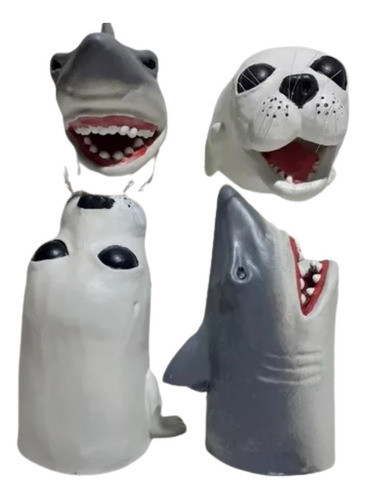 Marioneta Tiburón + Foca Pack X2 Unidades Diferentes Largos 0