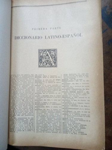 Diccionario De La Lengua Latina. (1948/1198 Pág ), Bilingüe. 1