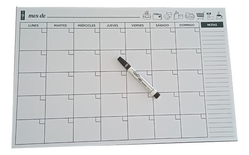 Maxi Organizador Pizarra Planner A3 Mensual Imantado Calenda 0