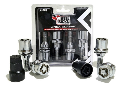 Bulon Seguridad Antirrobo Peugeot 2008 Rhino Wheel Lock's 0